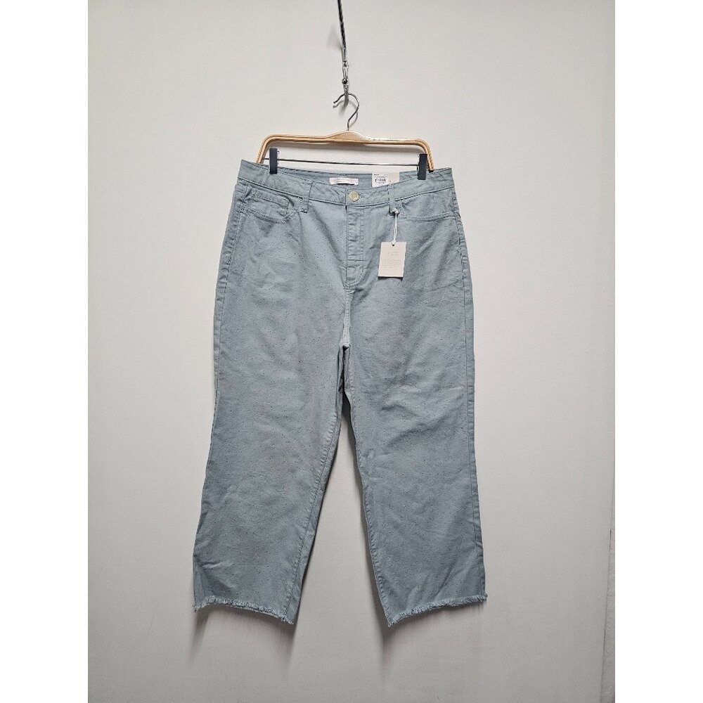 LC Lauren Conrad Wide Leg Ankle Jeans Women's 18 Blue